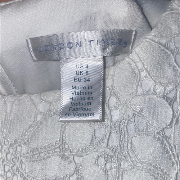 London Times Ivory Lace Dress - Picture 12 of 13